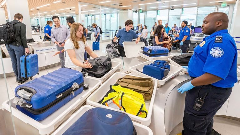 Airports recommend travelers arrive at least two hours before scheduled departures to help minimize shutdown-related delays.