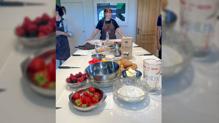 Guests can sign up for an optional pastry cooking excursion.