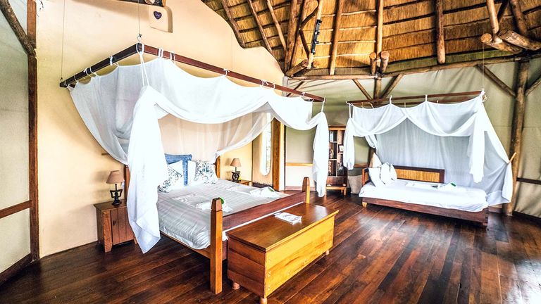 Lemala Wildwaters Lodge features 10 stand-alone luxury villas.