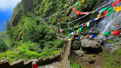 Explorers can enjoy Bhutan’s sacred trails and soaring Himalayan views.