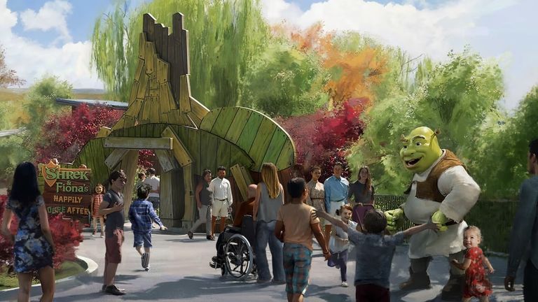 Shrek’s Swamp builds on the success of the family-friendly DreamWorks Land in Universal Studios Florida.