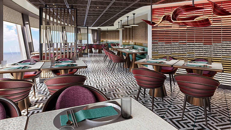 Sukhothai will be the line's first Thai specialty restaurant.