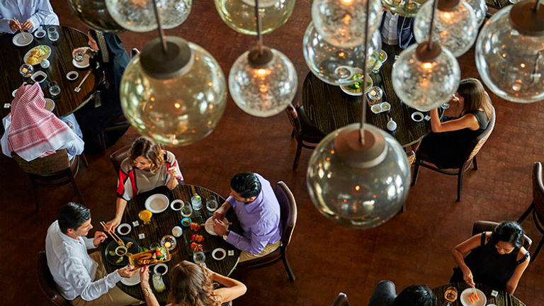 The beautiful Nobu Doha is the largest Nobu in the world. // © 2015 Christian Horan/Four Seasons Hotel Doha