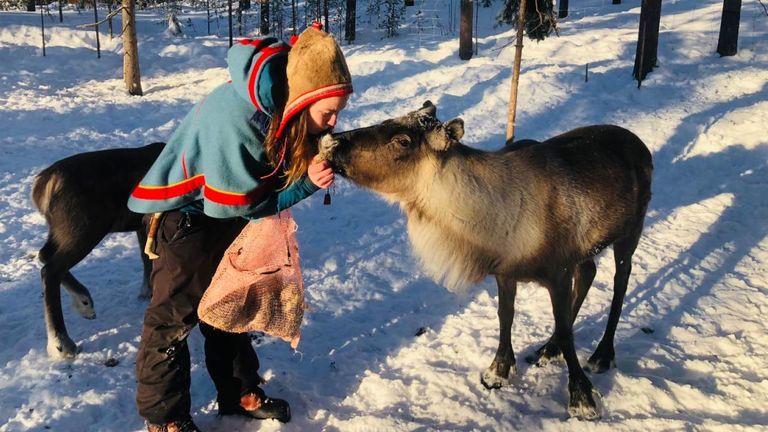 The eight-day “Christmas in Lapland” includes sleigh riding with reindeer, dogsledding, an overnight in a treehouse and more.