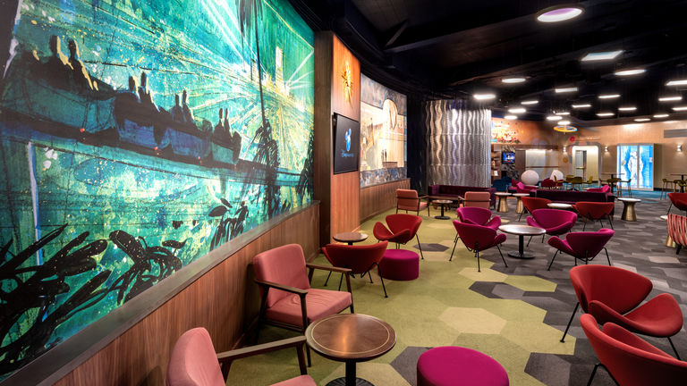 The exclusive, members-only lounge at Star View Station