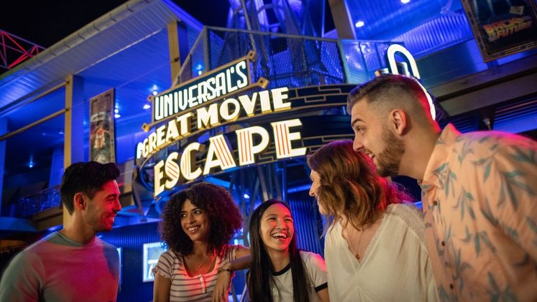 Universal’s Great Movie Escape features escape rooms themed to Jurassic Park and “Back to the Future.”