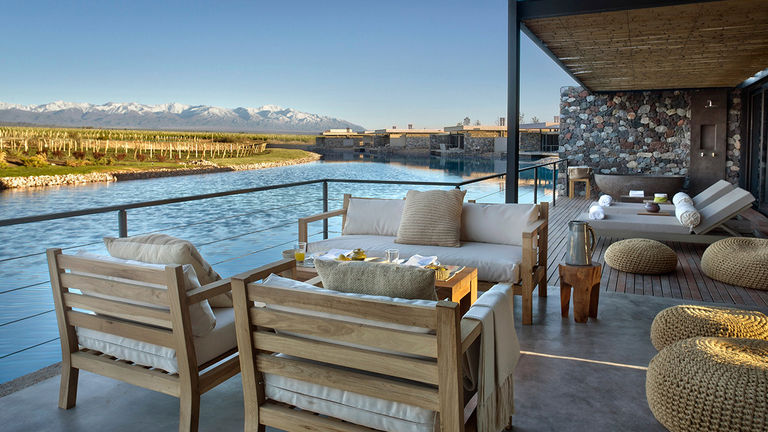 Visitors can sip and soak at The Vines Resort & Spa.