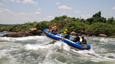 Whitewater Rafting on the White Nile River in Uganda